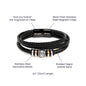 Personalized Multi Layer Bracelet, Always Remember You Are Braver Than You Believe, Custom Name Christmas Gift