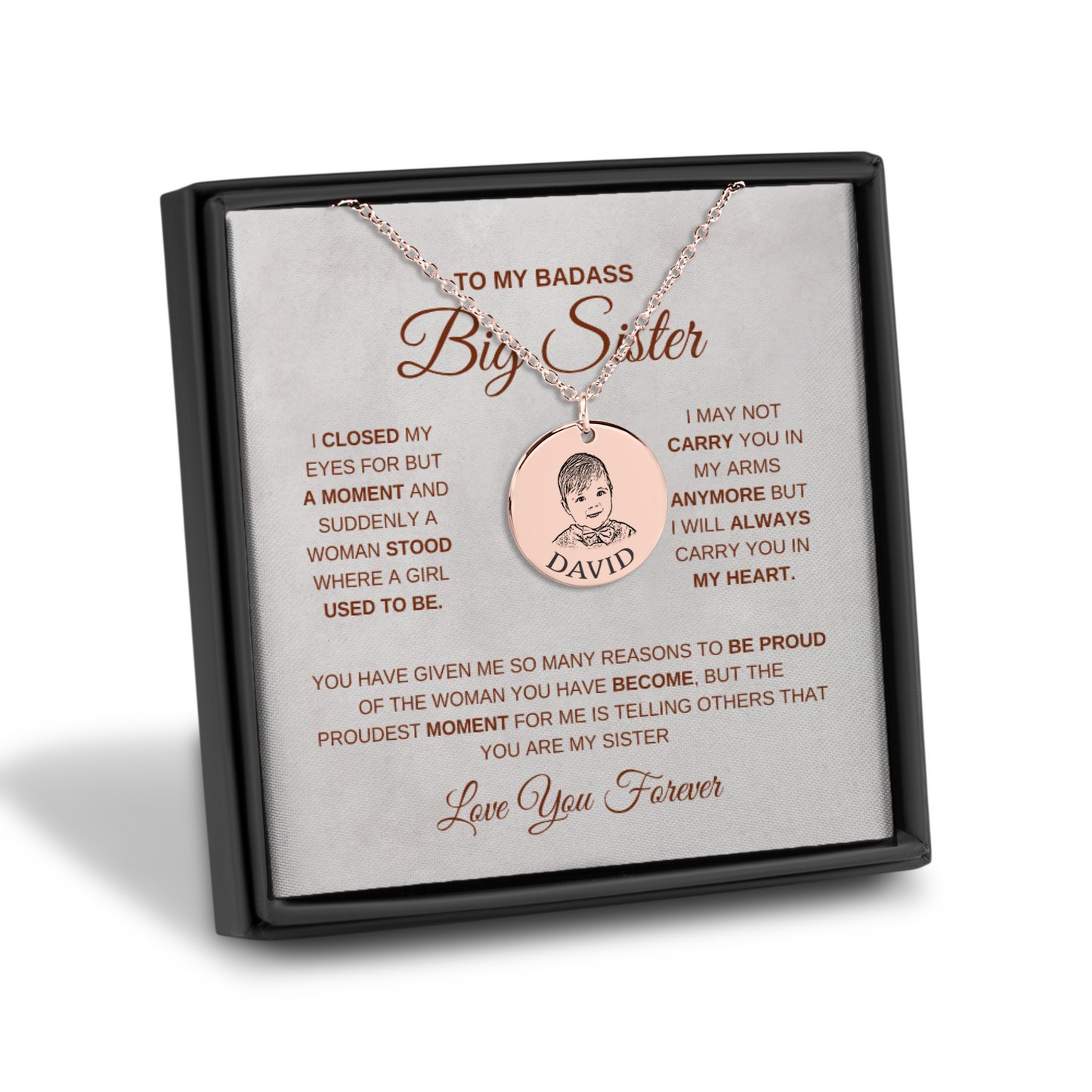 Personalized Baby Portrait Necklace