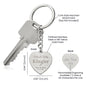 Personalized Engraved Heart Keychain