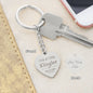 Personalized Engraved Heart Keychain