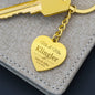 Personalized Engraved Heart Keychain