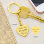 Personalized Engraved Heart Keychain