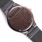 Personalized Wood Watch with Engraving