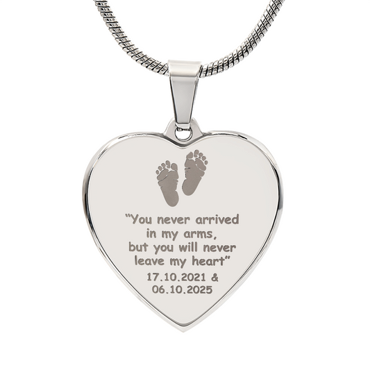 Engraved Heart Necklace