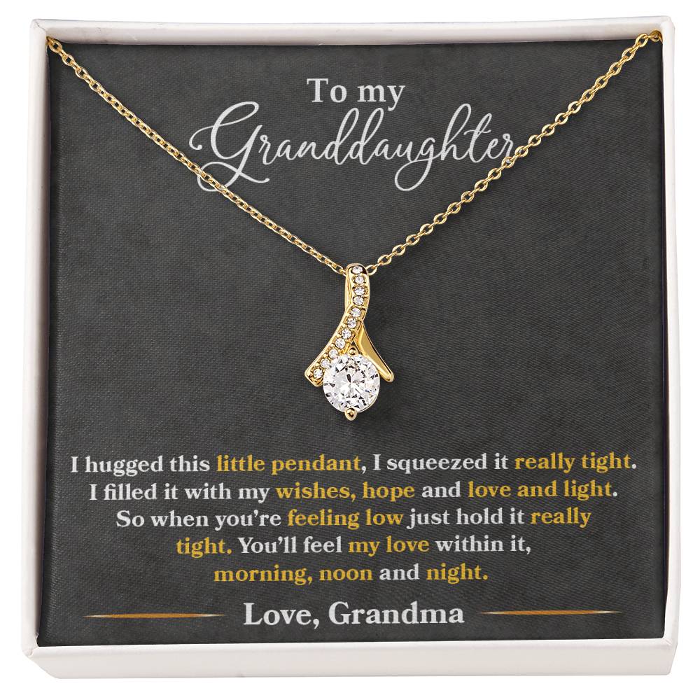 To My Granddaughter, You_ll Feel My Love Within This - Alluring Beauty Necklace