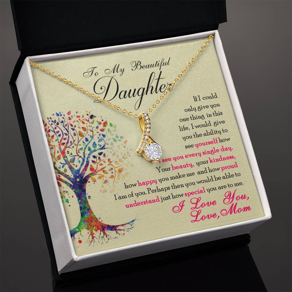 To My Beautiful Daughter, You Are Special To Me - Alluring Beauty Necklace