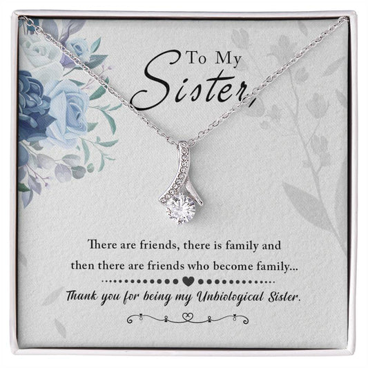 To My Sister, Thank You For Everything - Alluring Beauty Necklace