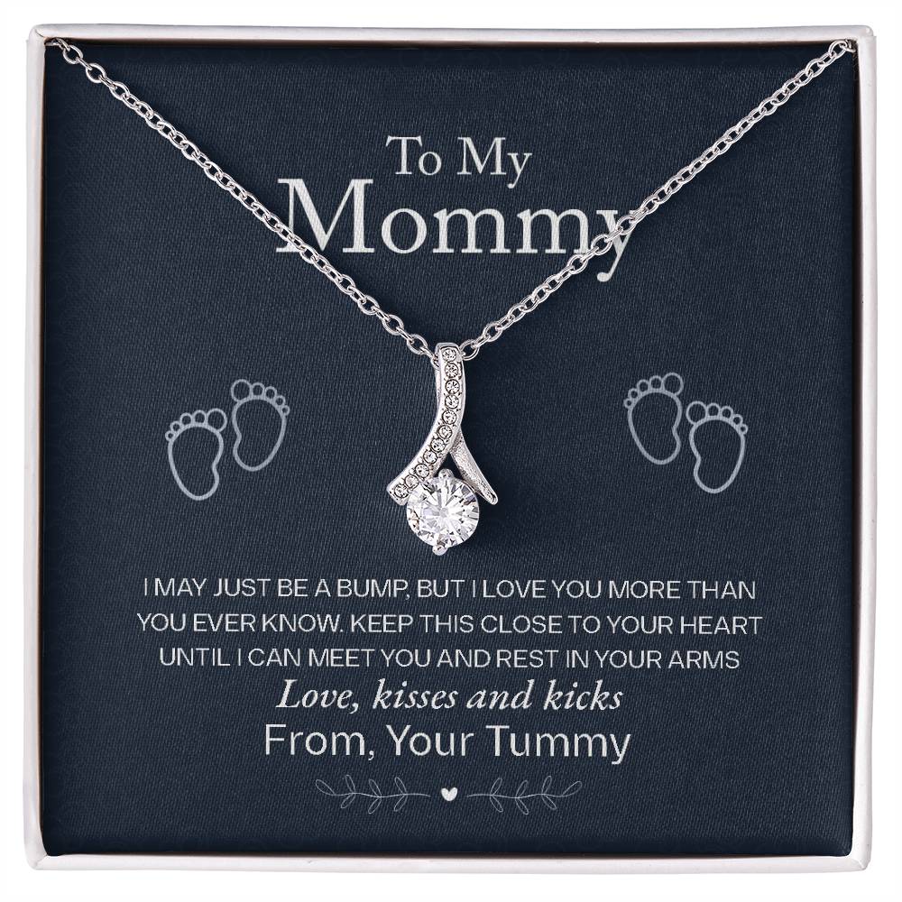 To My Mommy, Love From Your Tummy - Alluring Beauty Necklace