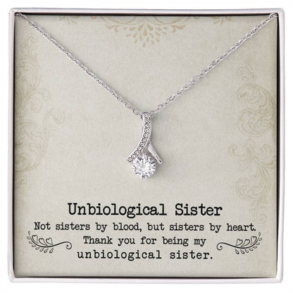 To My Unbiological Sister, Sister By Heart - Alluring Beauty Necklace