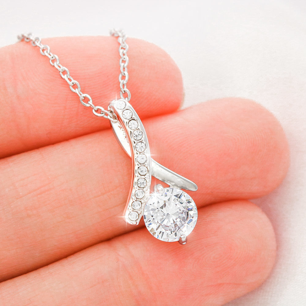 To My Daughter, You_ll Always Be My Baby Girl - Alluring Beauty Necklace