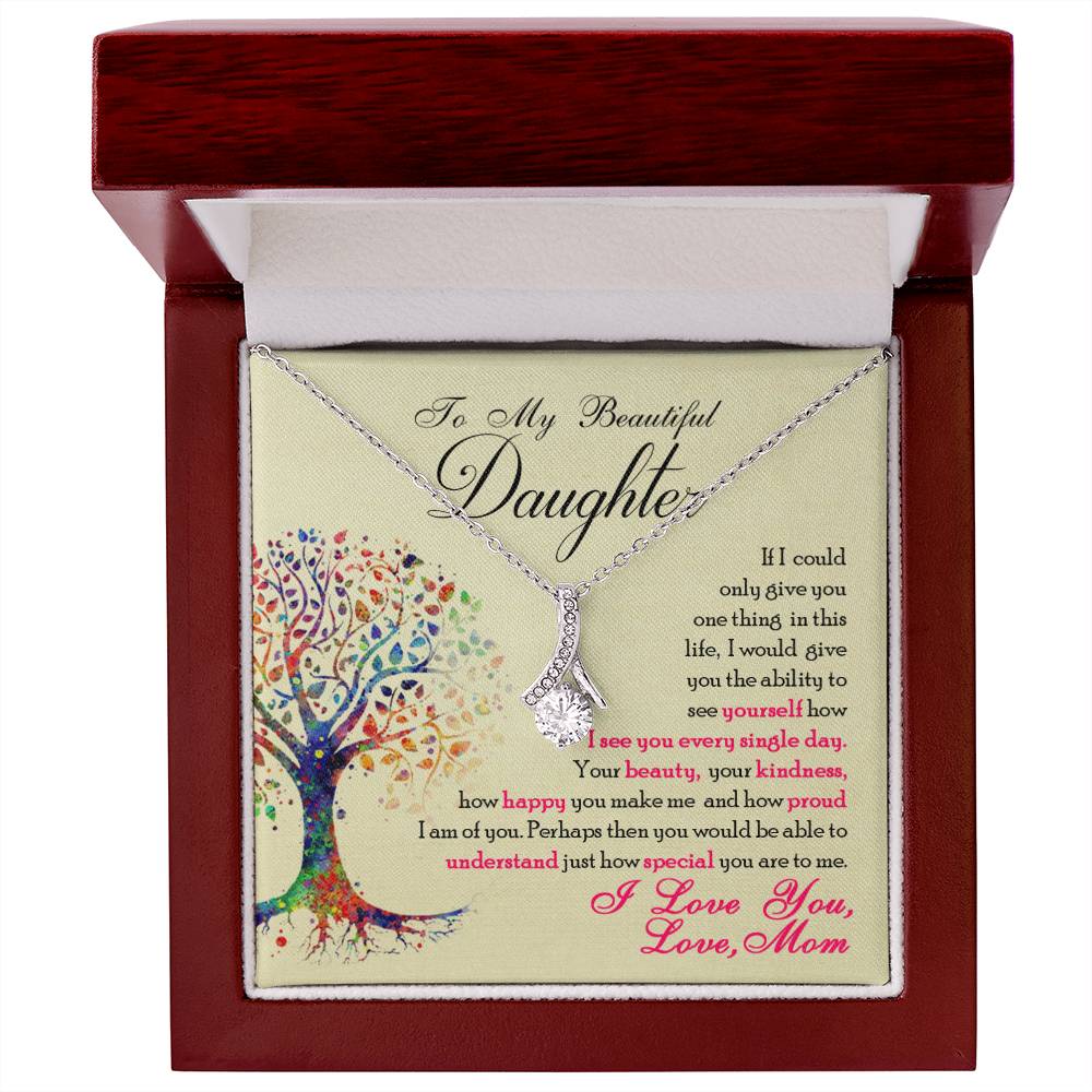 To My Beautiful Daughter, You Are Special To Me - Alluring Beauty Necklace