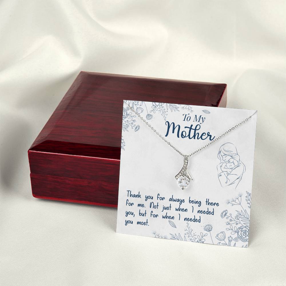 To My Mother, Thank You For Always Being There - Alluring Beauty Necklace