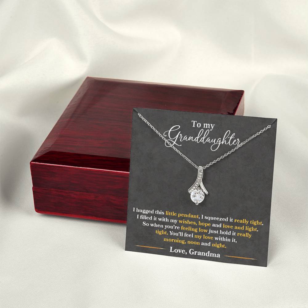 To My Granddaughter, You_ll Feel My Love Within This - Alluring Beauty Necklace