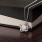 To My Bonus Daughter, Always Shine Like The Brightest Star - Love Knot Necklace