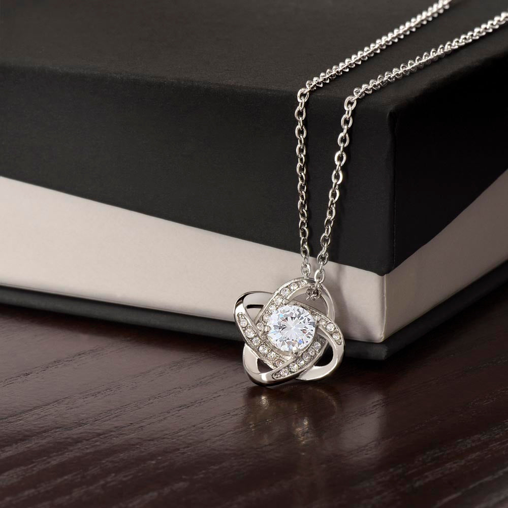 To My Mom, I Will Always Be Your Little Boy - Love Knot Necklace