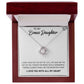 To My Bonus Daughter, Always Shine Like The Brightest Star - Love Knot Necklace