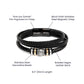 Personalized Leather Bracelet, I May Not Have Given You The Gift of Life, Custom Name Christmas Gift