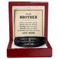 To My Brother Leather Cross Bracelet From Sister - Always Remember You Are Braver Than You Believe - Motivational Gradution Christmas Birthday Valentines Day Gifts Men's Cross Bracelet