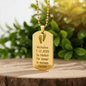 Personalized Engraved Dog Tag Necklace