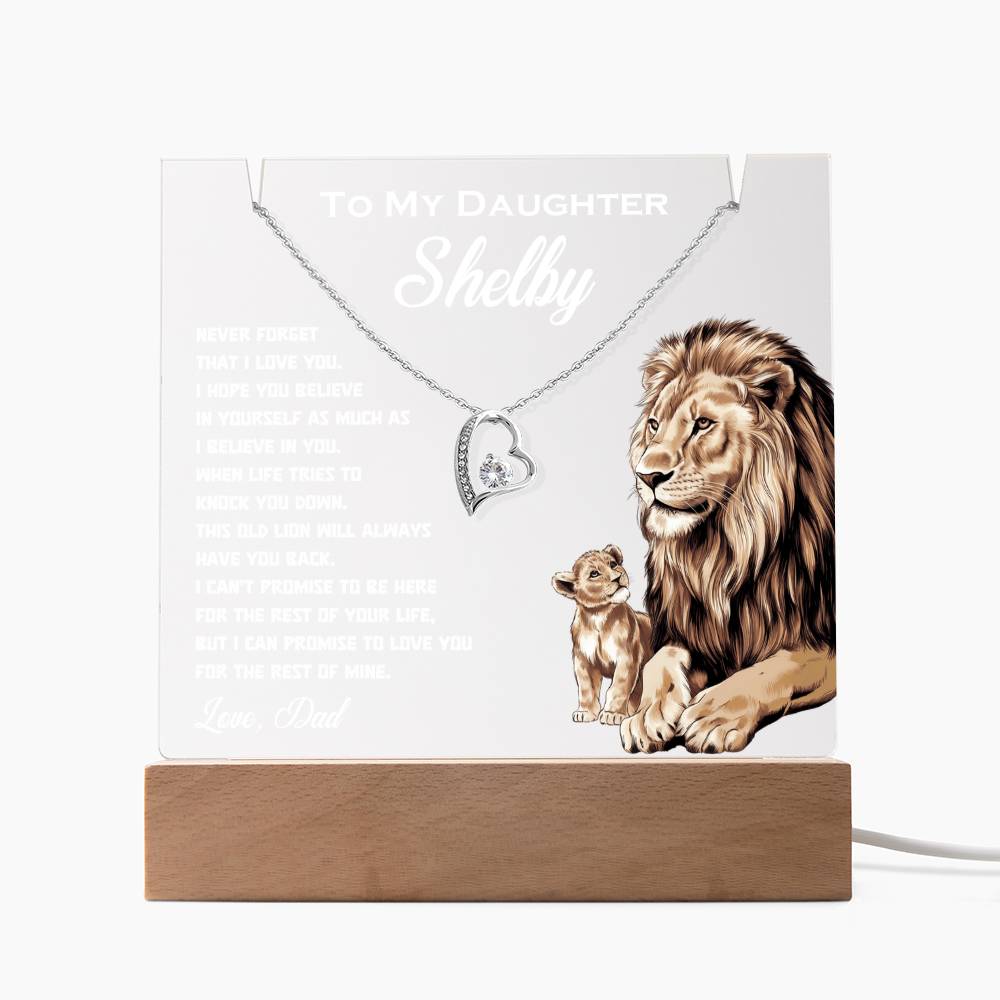 Personalized Keepsake Acrylic & Forever Love Necklace
