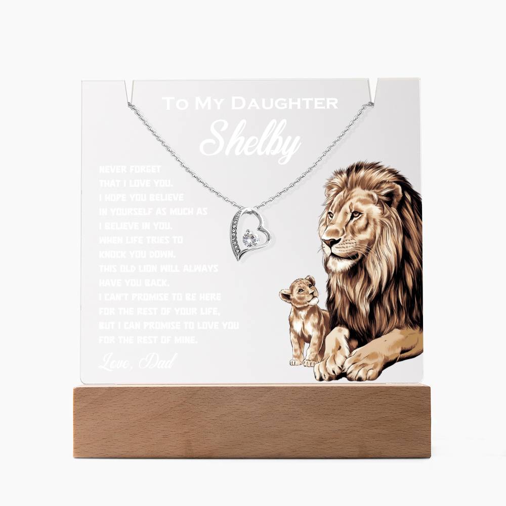 Personalized Keepsake Acrylic & Forever Love Necklace