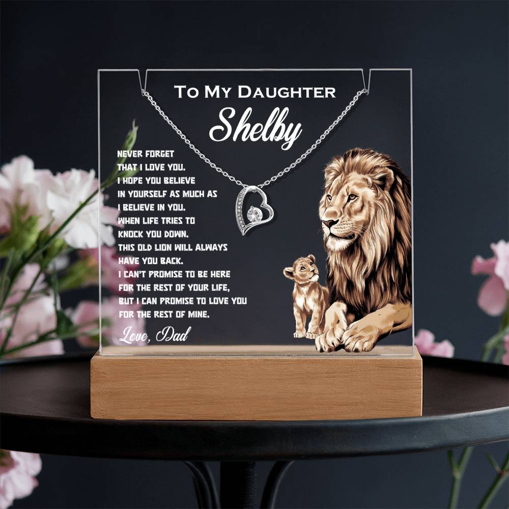 Personalized Keepsake Acrylic & Forever Love Necklace