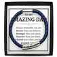 To My Amazing Dad Men's Bracelet - Always Remember You're Braver Than You Believe - Christmas Gifts