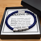 To My Amazing Dad Men's Bracelet - Always Remember You're Braver Than You Believe - Christmas Gifts