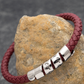 To My Amazing Dad Men's Bracelet - Always Remember You're Braver Than You Believe - Christmas Gifts